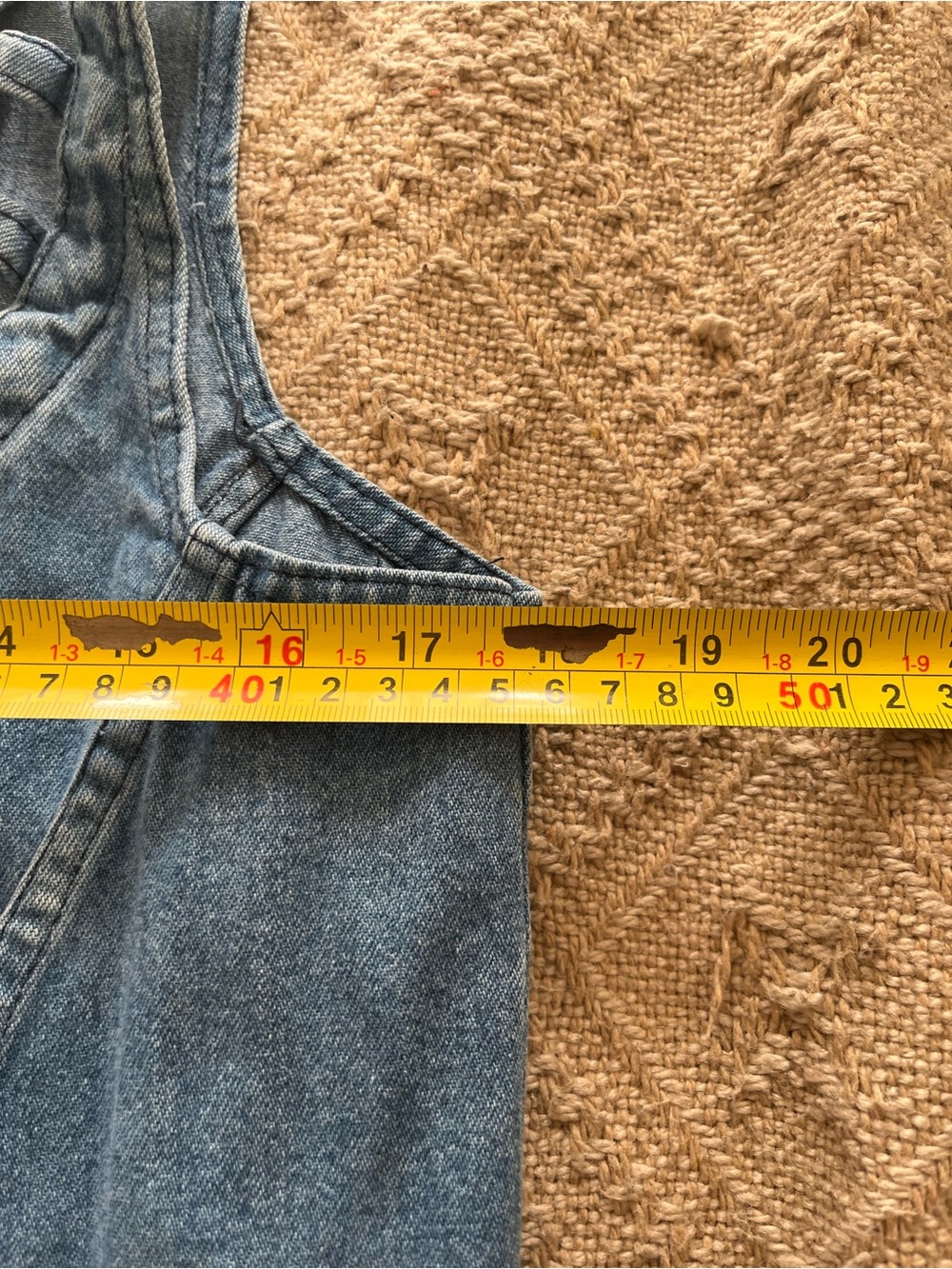 Vintage Polo Ralph Lauren Denim Midi Dress Size Large - Picture 8 of 9